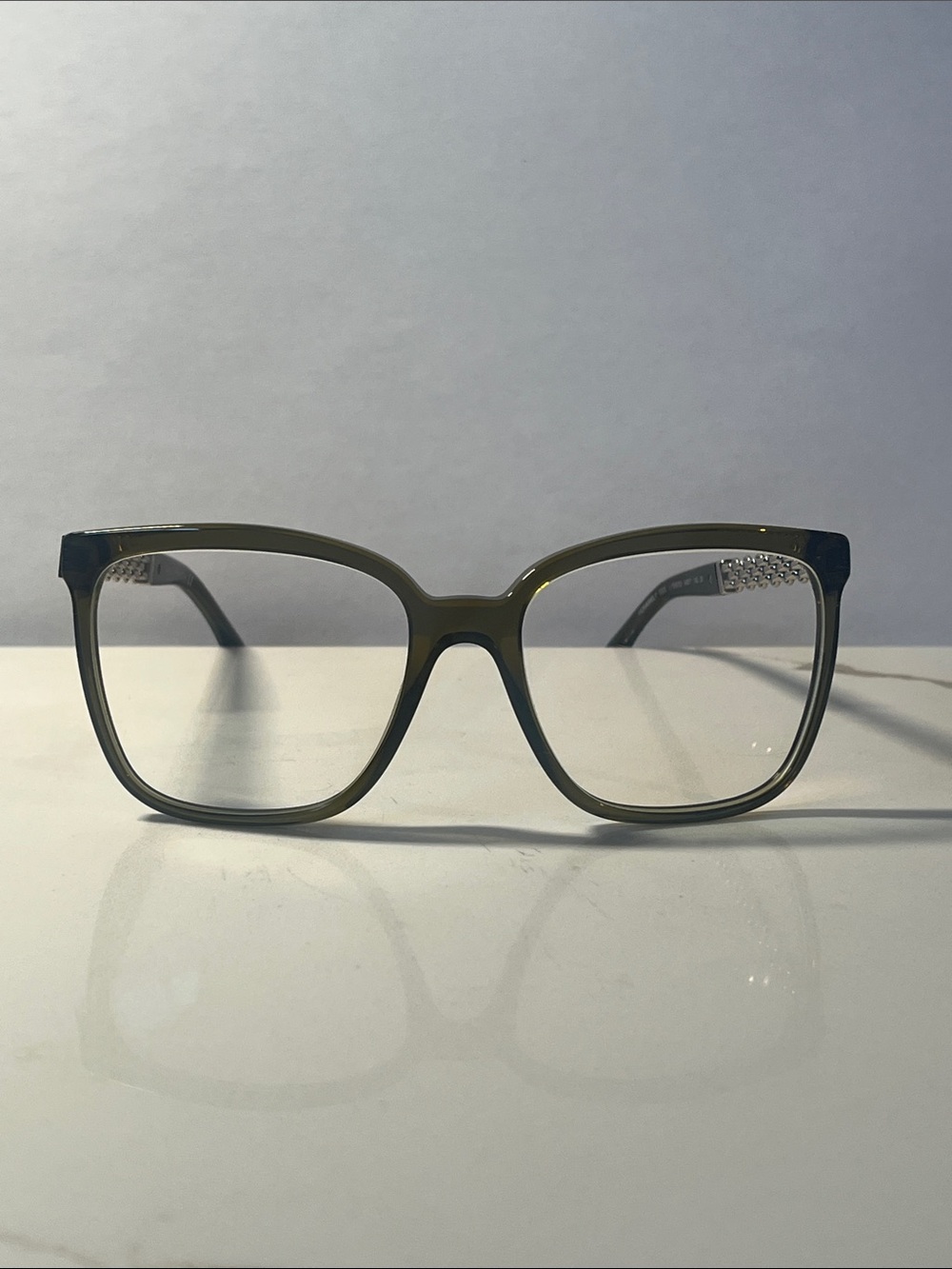 Authentic CHANEL Women's Olive Green Glasses 5325 c.1526